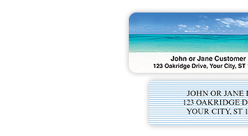 Assortment of address labels designs