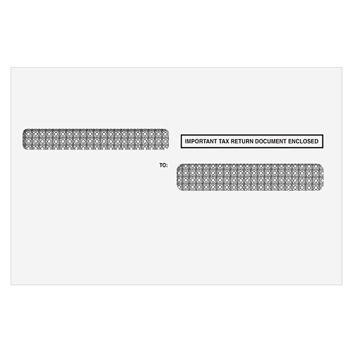 Self Seal Double Window Envelope for W-2 Laser 4-up