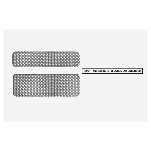 Double Window Envelope for W-2 2-up
