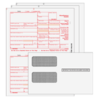 BUNDLE - 1099-MISC Laser 3 Part Set w/envelopes (Peachtree & Quickbooks Compatible)
